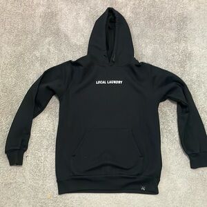 VGC Local Laundry Black Hoody - Size Small